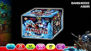 NEW FOR 2027 - A5699 BANSHEEEE -  Pyropirate Brand from Pyromooi Fireworks Ltd