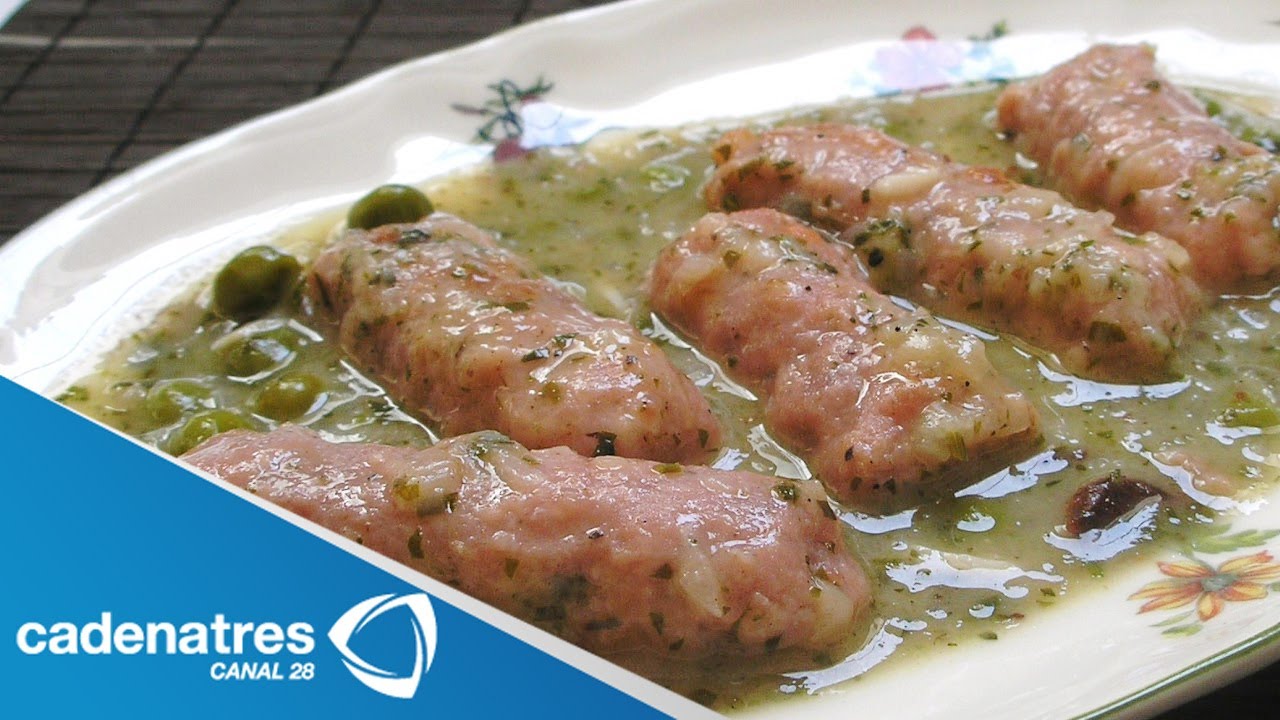 Receta para preparar longaniza en salsa verde con nopales. Recetas fáciles  y rápidas - YouTube