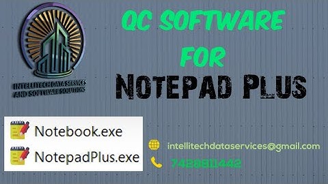 Qcsoftware for Notepad Plus Notepad+ Notepad++ | Check errors between Cursive Images and Wrt files|