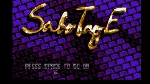 Sabotage Demo - Paradox (Atari STe)