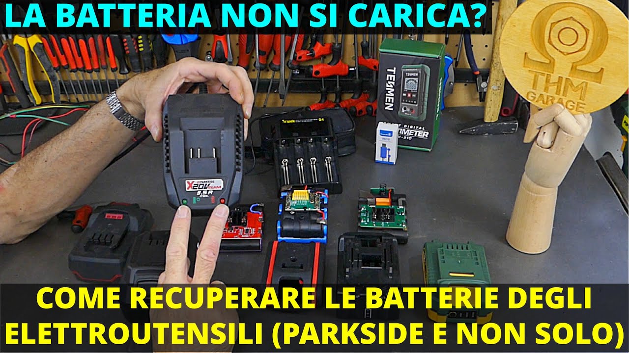 La batteria non si carica? Come risolvere. Batterie Parkside e altre. Con  Trustfire UC10 e Tesmen - YouTube