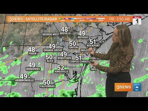 Cool and cloudy with spotty showers on Friday, a warmer weekend ahead ...