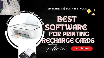 Best Software for Printing Recharge Cards
