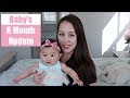 Baby&#39;s 6 Month Update! | Starting Solids, Rolling, 1st Words