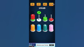 Hoop Sort Puzzle - Color Ring Stack Sorting Game Level 225 Solution