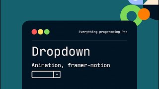 Dropdown with search and Animation in React + framer motion #reactfrontend#animations #framermotion