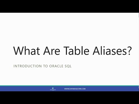 Video: Wat is een tabelalias in SQL Server?