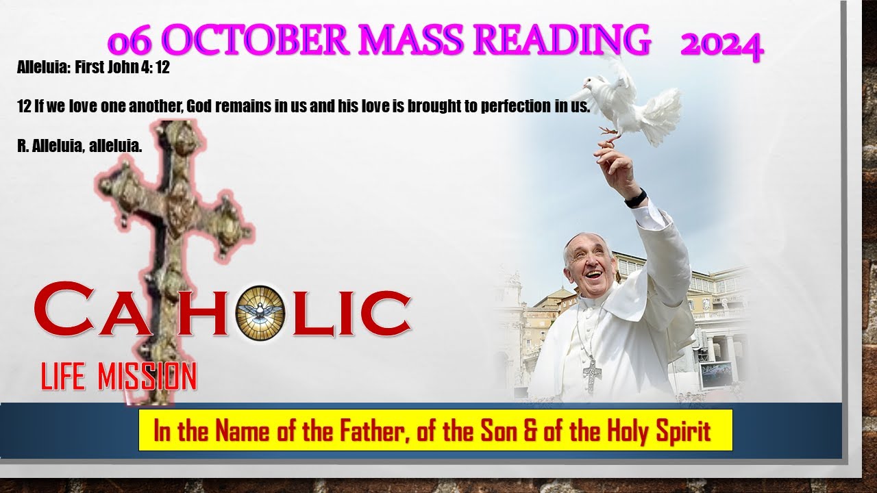 6 October 2024 Catholic Mass Reading - YouTube