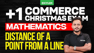 Plus One Commerce Christmas Exam - Maths | Distance Of A Point From A Line | Xylem Plus One Commerce