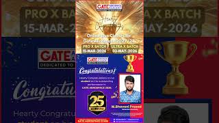 🚀 AIR 25 in GATE Aerospace 2026 | Proud Moment for Gate Aerospace Academy | GATE Aerospace Coaching