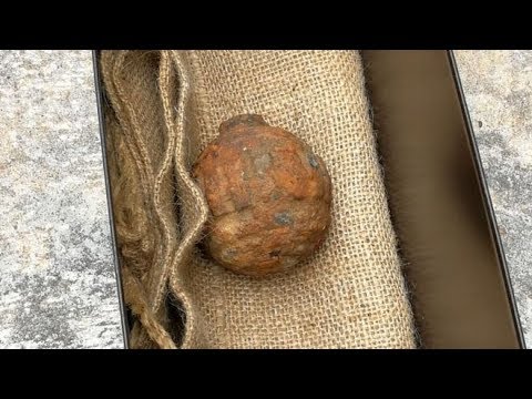 شاهدوا قنبلة من الحرب العالمية الأولى عثرت في شحنة بطاطا فرنسية