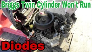 Troubleshooting: Briggs Twin Cylinder Engine Won't Run (Diodes) with Taryl