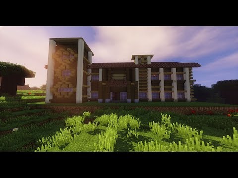 Minecraft 1時間建築 学校 棒読み Youtube