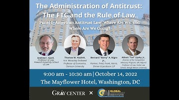 American Antitrust Law: Where Are We, and Where Are We Going? (Antitrust Conference Panel 1)
