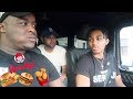 WENDYS MUKBANG W/ DDG * the real reason i flew james out *