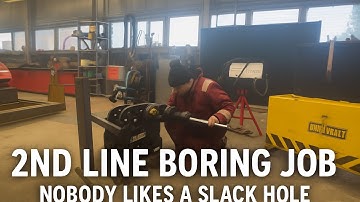 Line Boring a New Tilt Hitch | 45mm to 50mm Pins for an 8-Ton Excavator