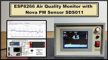 ESP8266 Air Quality monitor with Nova PM Sensor SDS011