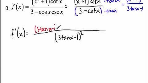 3.5 - Derivatives of the Six Trig Functions