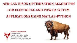 AFRICAN BISON OPTIMIZATION ALGORITHM FOR ELECTRICAL AND POWER SYSTEM APPLICATIONS USING MATLAB