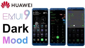 How to use huawei emui 9.1 dark mood, huawei, dark mode, dark theme