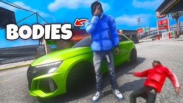 I CRASHED OUT for a DAY and CAUGHT BODIES in GTA 5 RP..