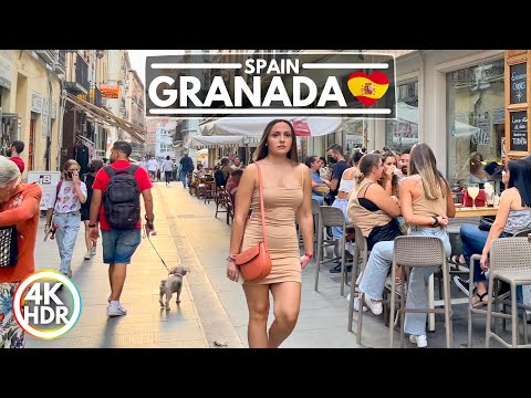 Granada Spain: Amazing City in Andalucia - 4K-HDR Walking Tour With Captions!