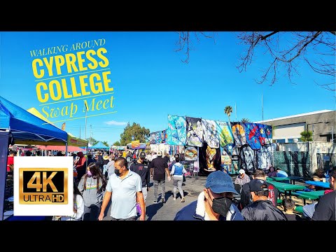 [4K] Weekend Cypress College Swap meet walking around  - WalkwithAK