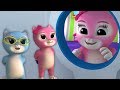 Tiga Anak Kucing Kecil | anak kucing Lagu Untuk Anak | Preschool Rhymes | Three Little Kittens