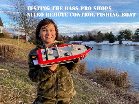 Testing the Bass Pro Shops Nitro Remote Control Fishing Boat 