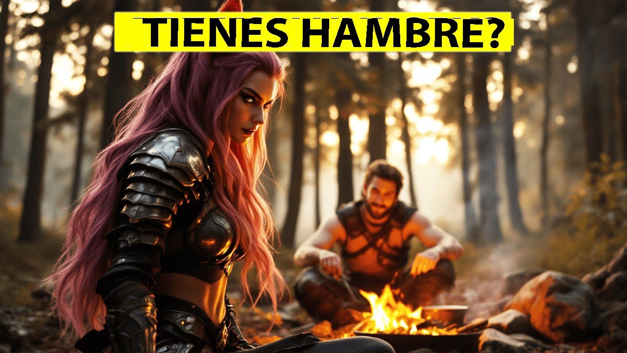 Ella creyó que cazaba al humano… hasta hallarlo junto a la hoguera, cocinando la cena para ella.