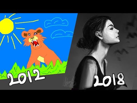 МОИ СТАРЫЕ РИСУНКИ (прогресс за 7 лет)