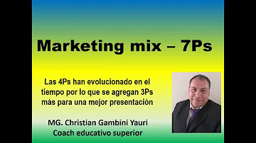 ¿Qué es 7 marketing mix?