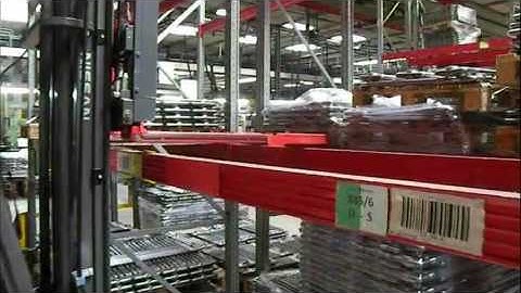 Bolzoni Auramo Reach Forks Pallet on Rack