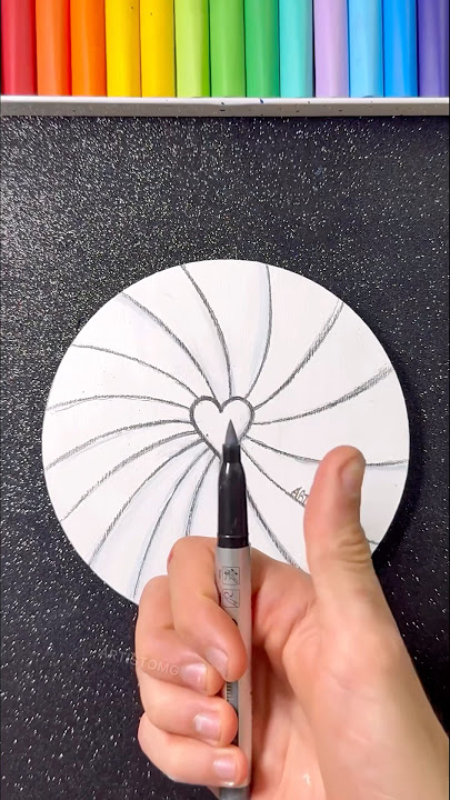 Easy Art Idea using Acrylic Markers! 🎨✨🥰 #art #artistomg #shorts