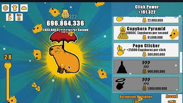 Capybara clicker part 3/My game restarted ☹️