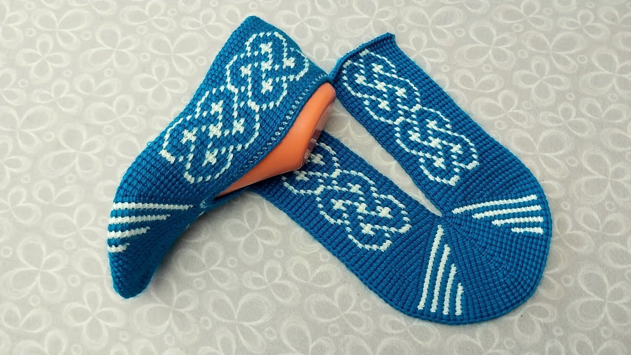 Mavi Beyaz Tunus işi patik