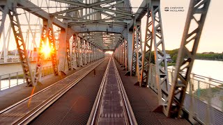 Around sunset: Utrecht - Schiphol - Leiden VIRM 3/8/2022