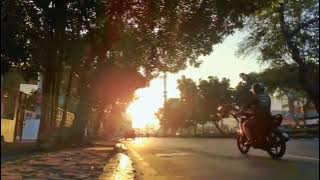 mentahan video jalan sore hari #freefootage #jalanan #nocopyright #aesthetic