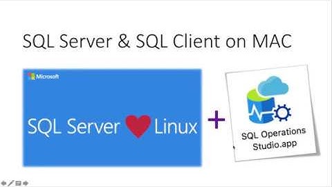 SQL Server and SQL Cliente Application on Mac