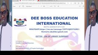 LIBRARY SERVICES {USE OF LIBRARY (GST104)}