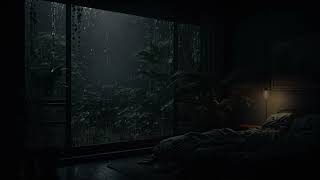 Rainy Nights by the Bedroom Window for Relaxation 🌧️ Fall Asleep to the Melodic Rain by the Window
