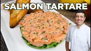 How to Make the Best Salmon Tartare | Easy Salmon Appetizer Recipe by Lounging with Lenny