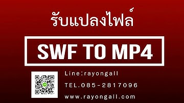 แปลงไฟล์ exe to swf แปลงไฟล์ swf เป็น mp4