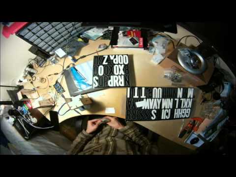 DIY split-flap display: Applying letter stickers