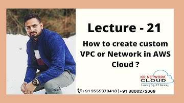 Lecture-21: How to create custom VPC or Network in AWS Cloud | Internet Gateway | AWS Tutorials
