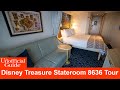 Disney Treasure Stateroom Tour Category 5B Deluxe Oceanview Stateroom With Verandah 8636 
