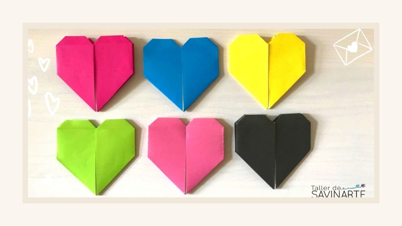 Cómo hacer un CORAZÓN de papel  origami Heart YouTube