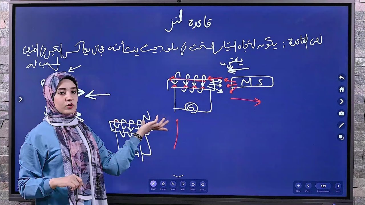 الخلاصة فى قاعدة لنز وجميع أفكار المسائل عليها وحل أسئلة الأعوام السابقة