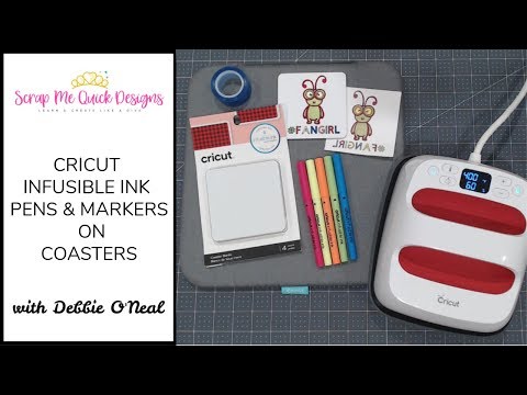 How To Make DIY Coasters with Cricut Infusible Ink Markers - Mamma Bear Says