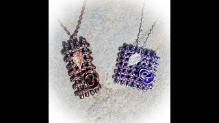 Weave style necklace using extruder, polymer clay